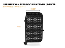 Load image into Gallery viewer, Flatline Van Co Rear Door Platform for 2019+ Mercedes Sprinter Van