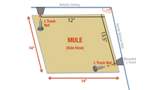 Load image into Gallery viewer, Adventure Wagon Mule Bag 2.0 Overhead Van Storage for 2007+ Mercedes Sprinter / 2015+ Ford Transit Van