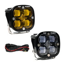 Load image into Gallery viewer, Baja Designs Squadron SAE LED Auxiliary Light Pod Pair - Clear/Amber