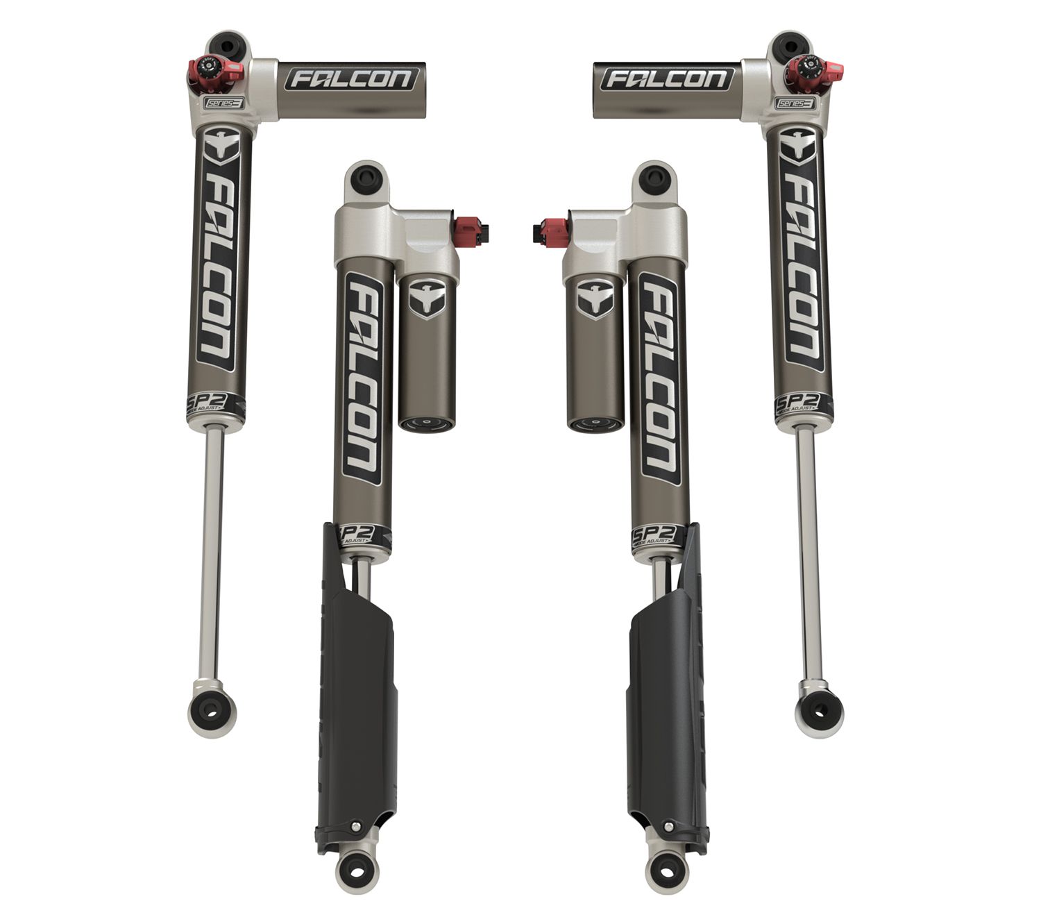 Falcon SP2 3.3 Fast Adjust Piggyback Shock Kit for 2020+ Jeep