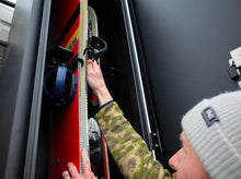 Load image into Gallery viewer, Flatline Van Co Adventure Van Ski & Snowboard Locker for FVC Rear Door Platforms