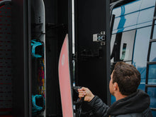 Load image into Gallery viewer, Flatline Van Co Adventure Van Ski & Snowboard Locker for FVC Rear Door Platforms