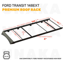 Load image into Gallery viewer, UNAKA Transit Roof Rack for 2015+ Ford Transit Van