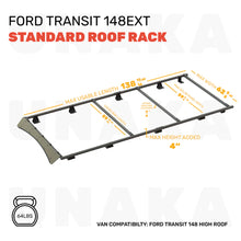 Load image into Gallery viewer, UNAKA Transit Roof Rack for 2015+ Ford Transit Van