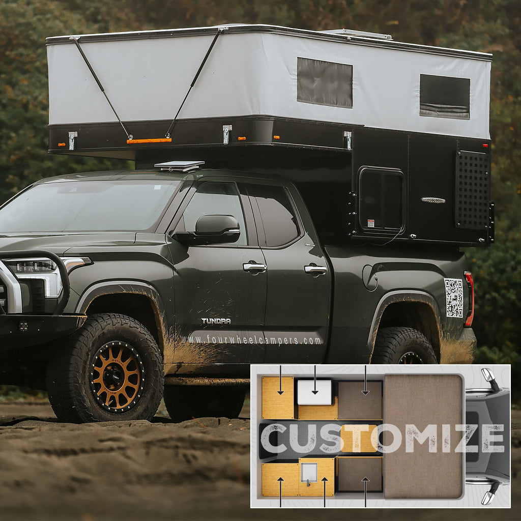 slide in pickup truck campers Coming in July: 2026 CampOut Four Wheel Camper with Customizable Modul – Main Line Overland