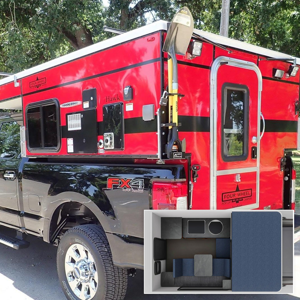 Coming in July: 2026 HAWK Four Wheel Camper with Side Dinette Floor Pl