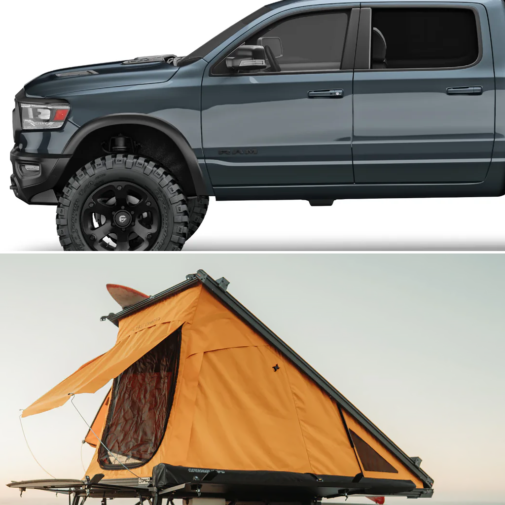 go fast camper roof top tent Go Fast Campers V2 MAX Camper for 2003-2024 RAM 3500 with 8' Bed