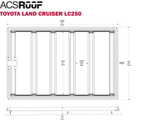 Load image into Gallery viewer, Leitner Designs Active Cargo System (ACS) Roof Over Cab Platform Rack for 2024+ Toyota Land Cruiser 250