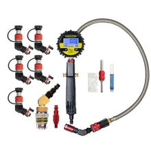 Load image into Gallery viewer, Power Tank Monster Valve Primary - Standard Valve Stem Mount 5 Pack with Ventoso Red Tire Inflator Gauge