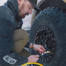 Load image into Gallery viewer, Power Tank Monster Valve Primary - Standard Valve Stem Mount 5 Pack with Ventoso Red Tire Inflator Gauge