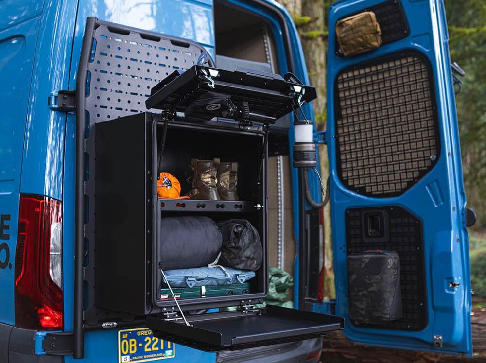 Flatline Van Co Rear Storage Box for FVC Rear Door Platforms