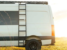 Load image into Gallery viewer, Flatline Van Co Wheel Wrap Side Ladder 2007+ Mercedes Benz Sprinter Vans with High Roof