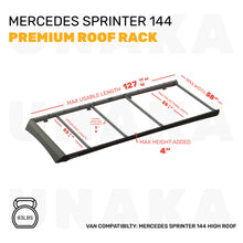 Load image into Gallery viewer, UNAKA Sprinter Roof Rack for 2007+ Mercedes Sprinter Van