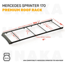 Load image into Gallery viewer, UNAKA Sprinter Roof Rack for 2007+ Mercedes Sprinter Van