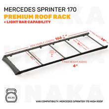 Load image into Gallery viewer, UNAKA Sprinter Roof Rack for 2007+ Mercedes Sprinter Van