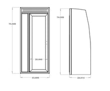Load image into Gallery viewer, Van Wife Components 33" Shower for Mercedes Sprinter Van / Ford Transit Van / RAM ProMaster Van