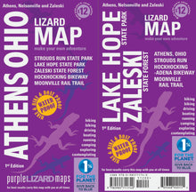 Load image into Gallery viewer, Purple Lizard Athens-Zaleski State Forest Lizard Map