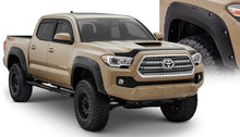 Load image into Gallery viewer, Bushwacker Black Pocket/Rivet Style Smooth 4-Piece Fender Flare Set for 2016-2020 Toyota Tacoma