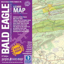 Load image into Gallery viewer, Purple Lizard Bald Eagle State Forest Lizard Map