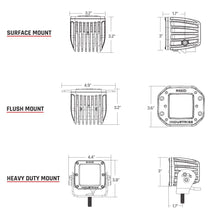 Load image into Gallery viewer, Rigid Industries D-Series Pro Specter Driving Surface Mount Black - SINGLE LIGHT