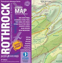 Load image into Gallery viewer, Purple Lizard Rothrock State Forest Lizard Map