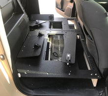 Load image into Gallery viewer, Goose Gear Toyota Tacoma 2005-2023 2nd and 3rd Gen. Double Cab Second Row Seat Delete Plate System Keeping Factory Back Wall