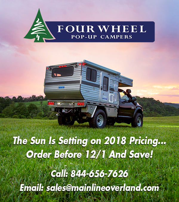 Four Wheel Campers Price Increase - 12/1/18 – Main Line Overland