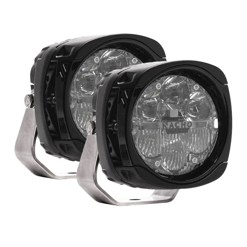 Nacho Offroad Technology Quatro SAE White LED Combo Light Kit