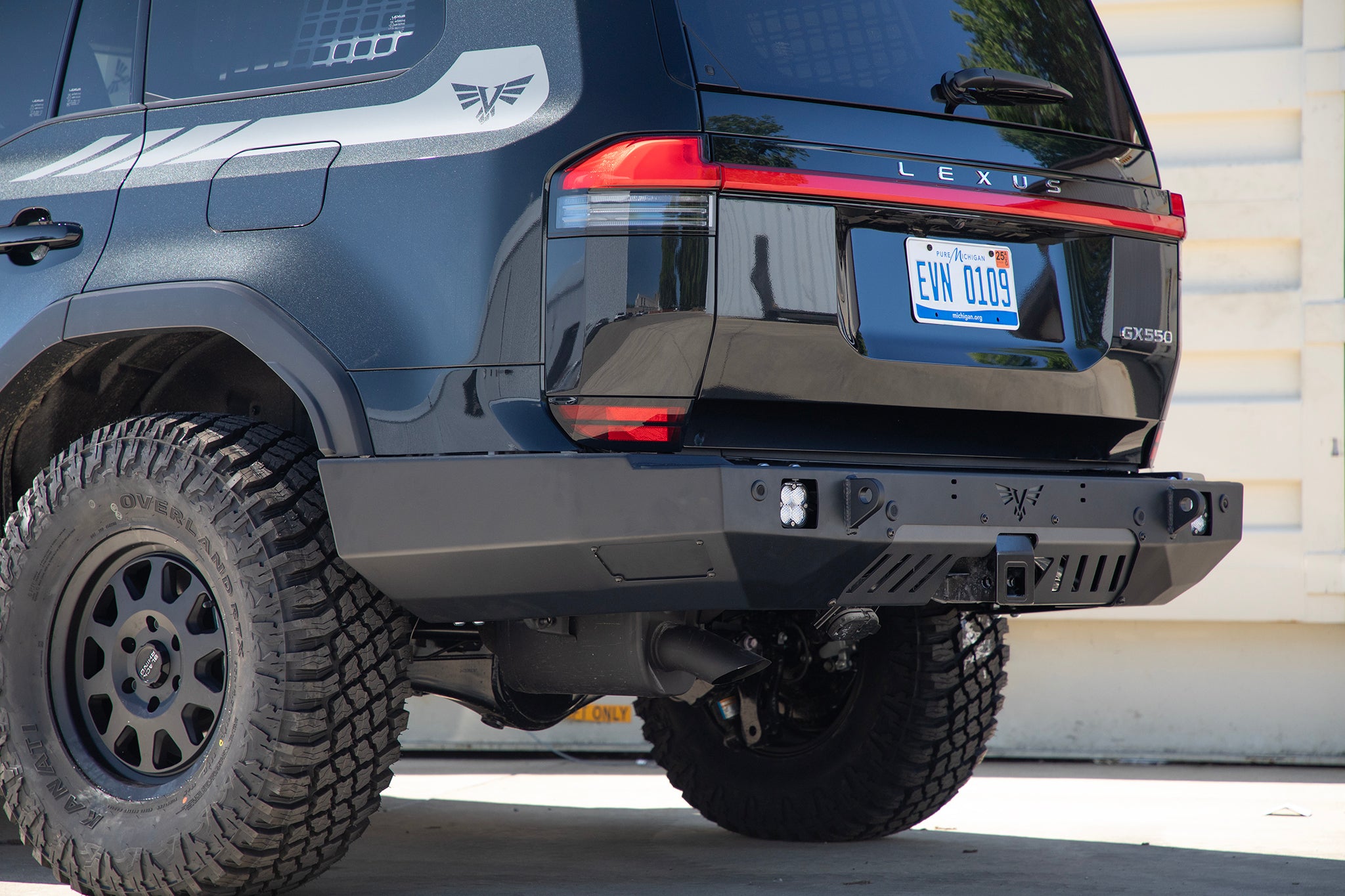 X4-COAP Rear Bumper Cover For Lexus GX470 – Direct Replacement, Primed, With Hardware (2003-2009)