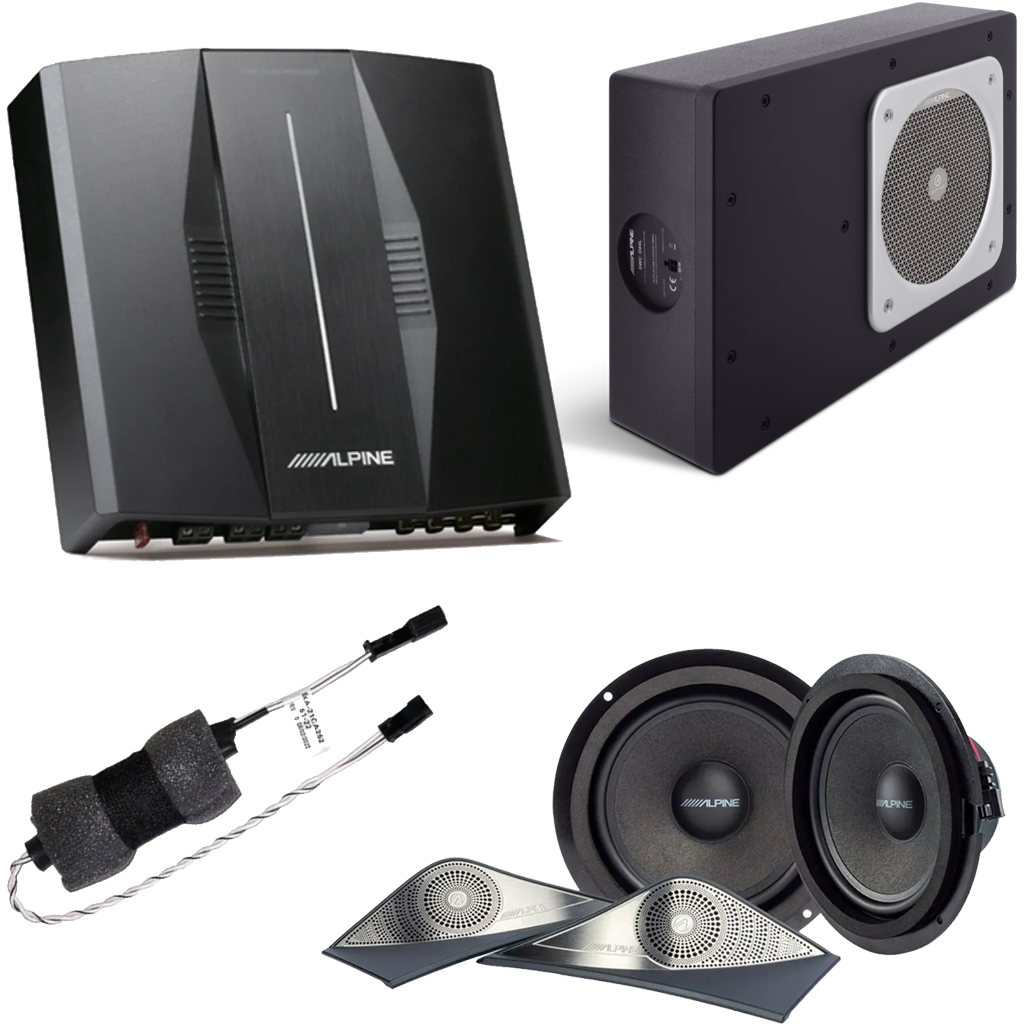 Alpine Audio Sign Alpine Adventure Audio Sound System + Installation for 2019-2025 Merce ...