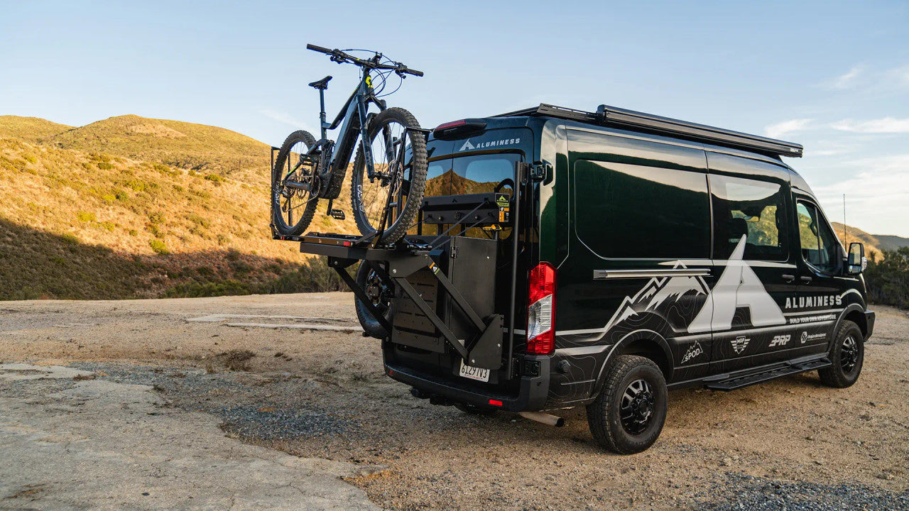 mountainbike van Powerlift Bike Rack - 2015-26 Transit