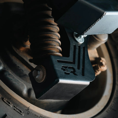 Cali Raised Rear Shock Skid Plates for 2005+ Toyota Tacoma