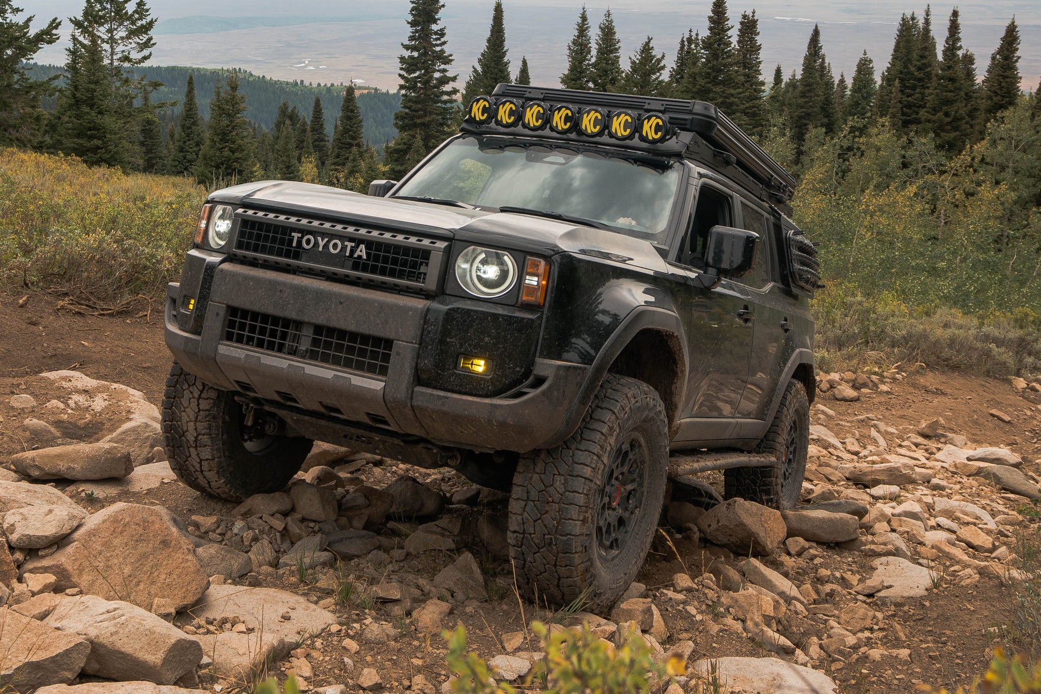 CBI Overland Kickout Rock Sliders for 2024+ Toyota Land Cruiser 250 ...