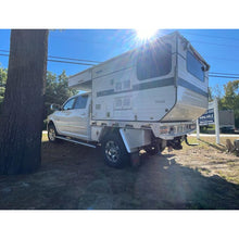 Load image into Gallery viewer, Customer Classified: Used 2018 RAM 2500 Crew Cab + 2018 HAWK Flatbed Four Wheel Camper Combo
