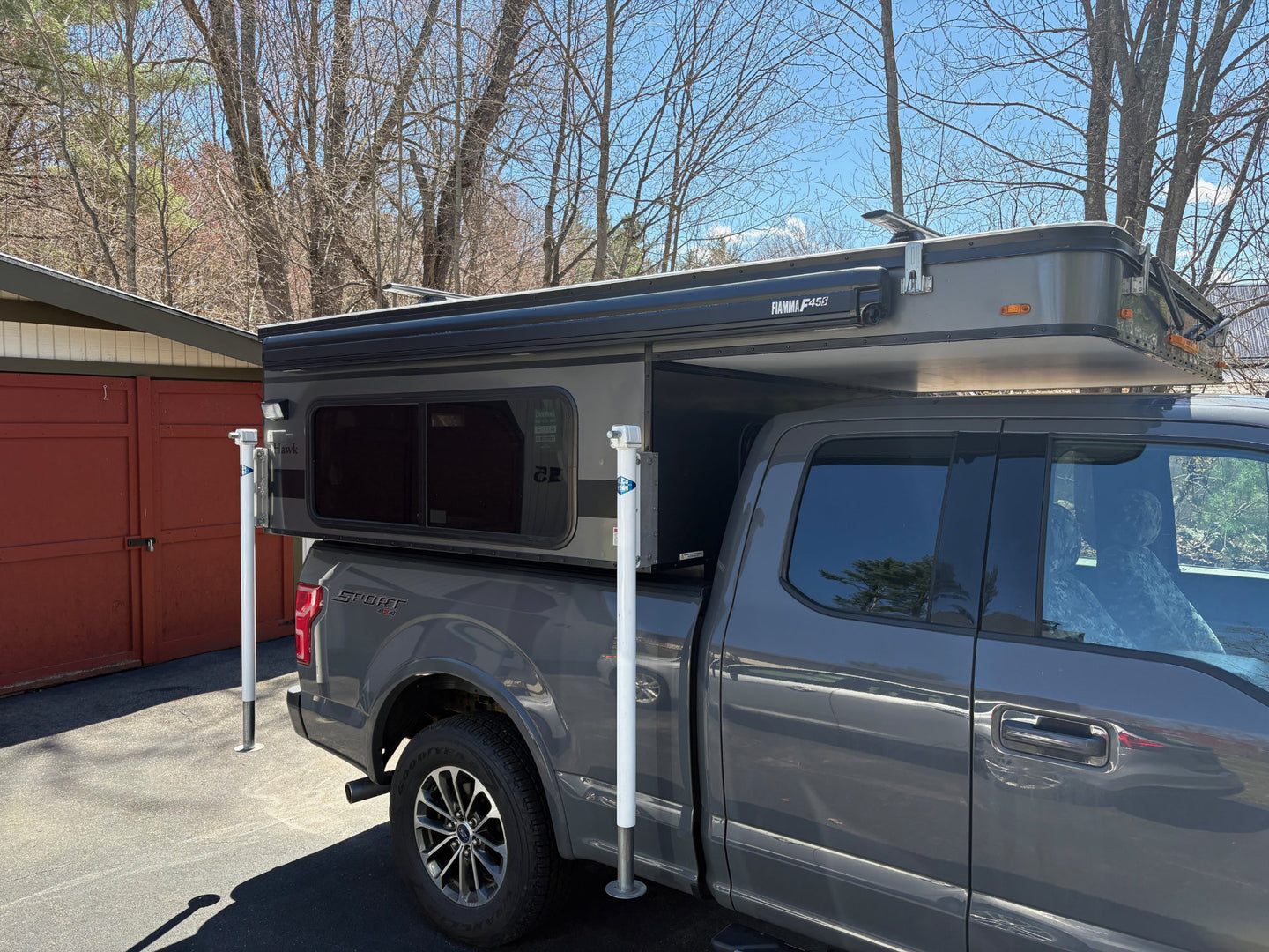 camper base Customer Classified: Used 2019 HAWK Four Wheel Camper Base Model with  Rollover Couch Floor Plan