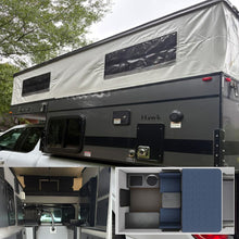 Load image into Gallery viewer, Customer Classified: Used 2022 HAWK Four Wheel Camper Model with Front Dinette Floor Plan

