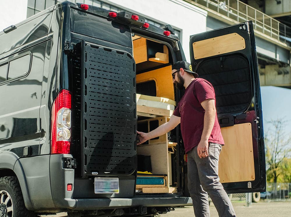 Van Rear Loader Flatline Van Co Rear Door Platform for 2014+ RAM ProMaster Van – Main ...