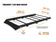 Load image into Gallery viewer, Flatline Van Co. Low Pro Roof Rack for 2015+ Ford Transit Van with 130" Mid Roof
