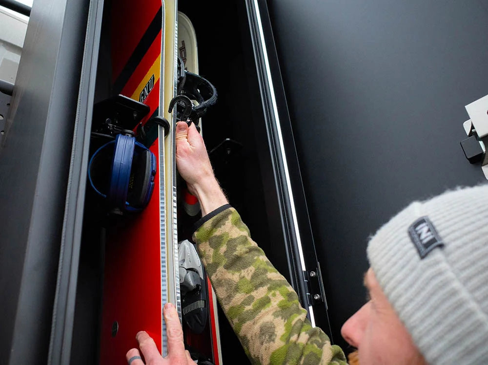 Flatline Van Co Adventure Van Ski & Snowboard Locker for FVC Rear