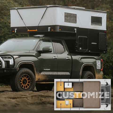 Coming in December: 2025 CampOut Four Wheel Camper with Customizable Modular Floor Plan for Full-Size Trucks