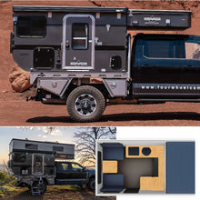Load image into Gallery viewer, Coming in December: 2025 HAWK+ Flatbed Four Wheel Camper for Full-Size Trucks with Standard Bed Length
