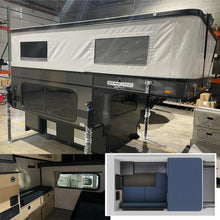 Load image into Gallery viewer, Available Now: 2026 HAWK Four Wheel Camper Base Model with Rollover Couch Floor Plan

