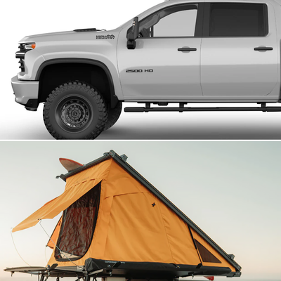 Go Fast Campers V2 MAX Camper for 2015+ GMC 2500 / 3500 with 8' Bed