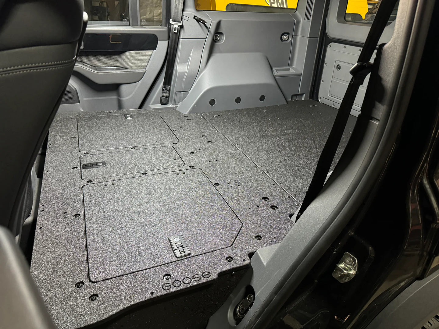 Goose Gear Explore Series Second Row Seat Delete Plate System for 2023+ Ineos Grenadier