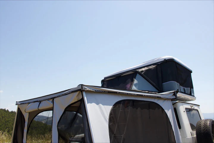 jeep barack tent James Baroud Family Room Tunnel for Odyssey / Evasion / Grand Raid / S – Main Line Overland Color:110 Smoke-White-Gold The best Samsung Gear overview unique muc-off design James Baroud is quickly
