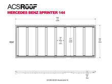 Load image into Gallery viewer, Leitner Designs ACS Roof Platform Rack for 2007+ Mercedes Benz Sprinter Van 144
