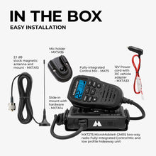 Load image into Gallery viewer, Midland MXT275 15W MicroMobile GMRS Two-Way Radio
