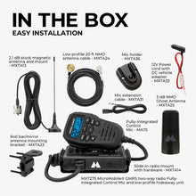 Load image into Gallery viewer, Midland MXT275VP4 15W MicroMobile GMRS Two-Way Radio Bundle
