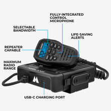Load image into Gallery viewer, Midland MXT575 50W MicroMobile GMRS Two-Way Radio
