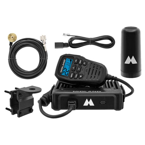 Midland MXT575VP4-KIT 50W MicroMobile GMRS Two-Way Radio Extended Range Bundle